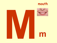 儿童学字母-英语26个字母发音M